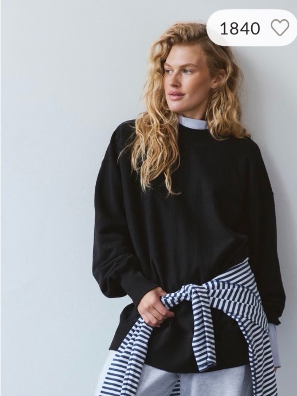 Free People Post Up Tunic. NWT. Black
